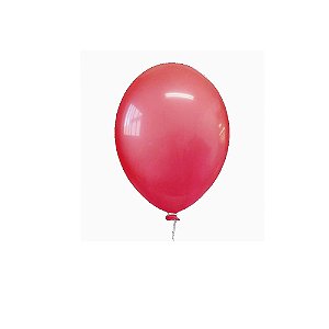 Balão Happy Day 9" Cristal Vermelho Bexiga 30unid