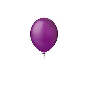 Balão Happy Day Liso Uva 8" Bexiga Decoração 50unid