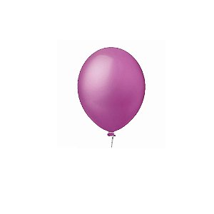 Balão Happy Day Liso Fucsia 8" Bexiga Decoração 50unid