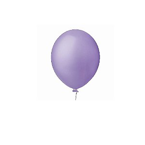 Balão Happy Day Liso Lilás 8" Bexiga Decoração 50unid