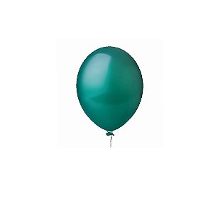 Balão Happy Day Liso Verde 8" Bexiga Decoração 50unid