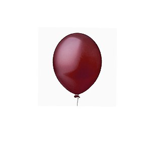 Balão Happy Day Liso Marsala 8" Bexiga Decoração 50unid