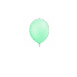Balão Happy Day Perolado Candy Verde Água 5" Bexiga 50uni