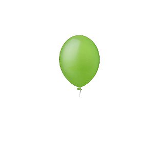 Balão Happy Day Liso Verde Limão 5" Bexiga Decoração 50unid