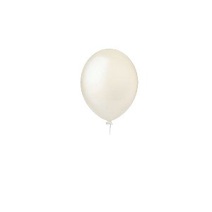 Balão Happy Day Liso Branco 5" Bexiga Decoração 50unid