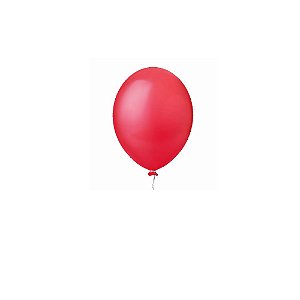 Balão Happy Day Liso Vermelho 5" Bexiga Decoração 50unid