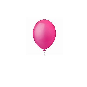 Balão Happy Day Liso Pink 5" Bexiga Decoração 50unid