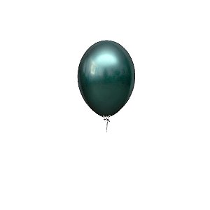 Balão Happy Day Aluminio Verde Oceano 5" Bexiga 25unid