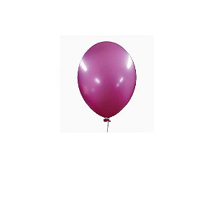 Balão Happy Day Aluminio Fucsia 5" Bexiga 25unid