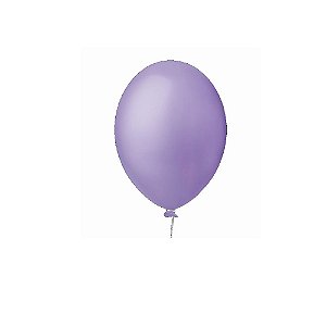 Balão Happy Day Liso Lilás 9" Bexiga Decoração 50unid