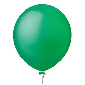 Balão Happy Day Liso Verde 16" Bexiga Decoração 10unid
