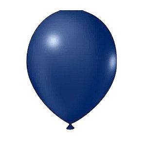 Balão Pic Pic 16" Azul Indigo Liso 12un  Bexiga Decoração