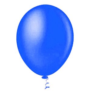 Balão Pic Pic 16" Azul Liso 12un Redondo Bexiga Decoração