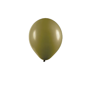Balão Pic Pic 09" Verde Oliva Liso 50un Bexiga Decoração