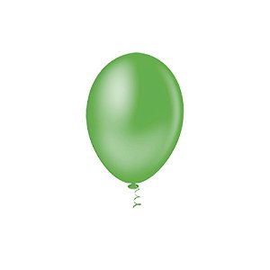 Balão Pic Pic 09" Verde Tropical Liso 50un Bexiga Decoração
