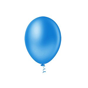 Balão Pic Pic 09" Azul Liso 50un Bexiga Decoração