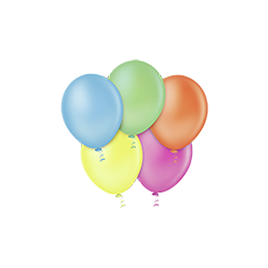 Balão Pic Pic 09" Neon Cores Sortidas 25un Bexiga Decoração