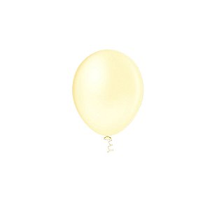 Balão Pic Pic Liso Marfim 8" Bexiga Decoração 50unid
