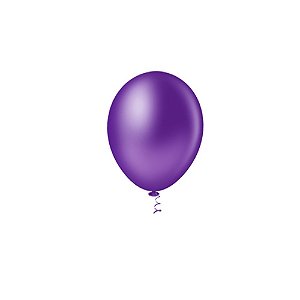 Balão Pic Pic Liso Violeta 8" Bexiga Decoração 50unid