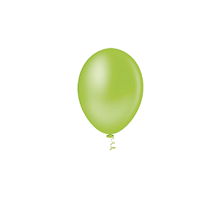Balão Pic Pic Liso Verde Limão  8" Bexiga Decoração 50unid
