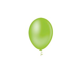 Balão Pic Pic Liso Verde Limão  8" Bexiga Decoração 50unid