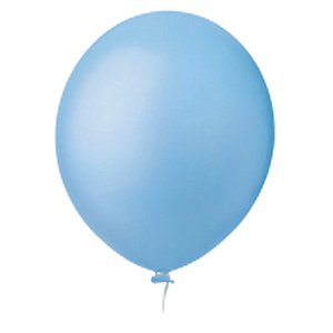 Balão Happy Day Azul 16" Bexiga Decoração 10unid
