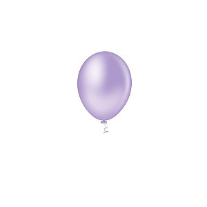 Balão Pic Pic Liso Lilás 5" Bexiga Decoração 50unid