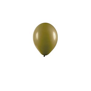 Balão Pic Pic Liso Verde Oliva 5" Bexiga Decoração 50unid