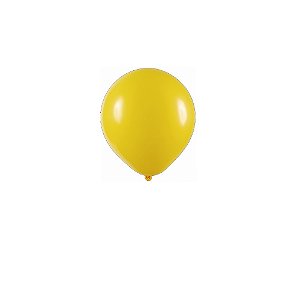 Balão Art-Latex 5" Redondo Amarelo Bexiga Decoração 50unid