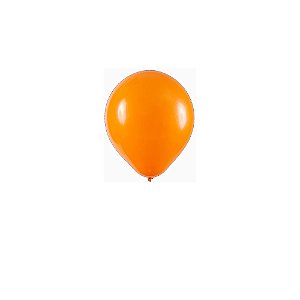 Balão Art-Latex 5" Redondo Laranja Bexiga Decoração 50unid