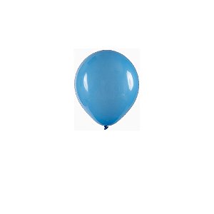 Balão Art-Latex 5" Redondo Azul Celeste Bexiga Decoração 50un