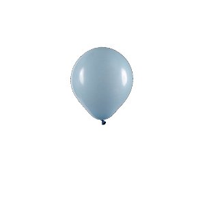 Balão Art-Latex 5" Redondo Azul Claro Bexiga Decoração 50un