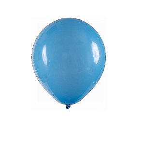 Balão Art-Latex 9" Azul Celeste Bexiga Redondo Decoração 50un