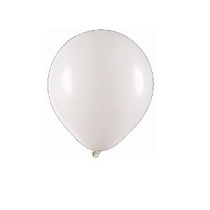 Balão Art-Latex 9" Branco Bexiga Redondo Decoração 50un