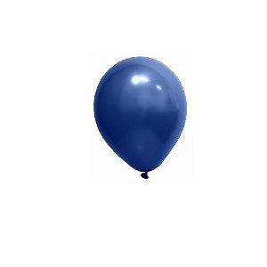 Balão Cromado Azul 9" Art-Latex Bexiga 25uni Decoração