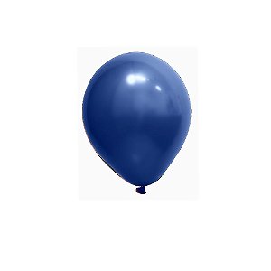 Balão Cromado Azul 12" Art-Latex Bexiga 24uni Decoração