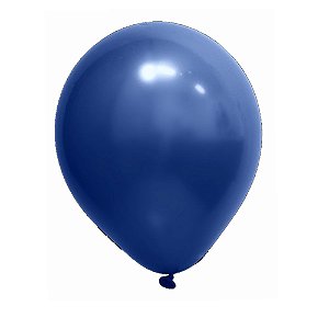 Balão Cromado Azul 16" Art-Latex Bexiga 12uni Decoração