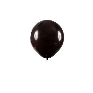Balão Art - Látex Tradicional Preto 8" Bexiga Decoração 50un