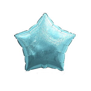 Balão Estrela 18" 45cm Tiffany Hologlitter Metalizado Decoração