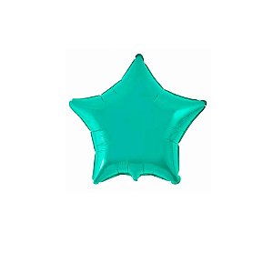Balão Estrela 11" 28cm Liso Tiffany Metalizado Decoração