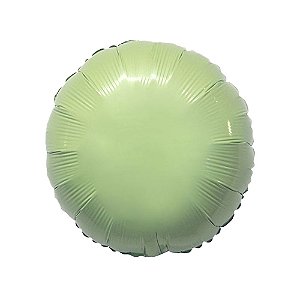 Balão Redondo 20" 50cm Verde Baby Metalizado