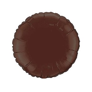 Balão Redondo 20" 50cm Chocolate Metalizado Decoração