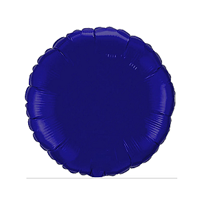Balão Redondo 20" 50cm Azul Metalizado