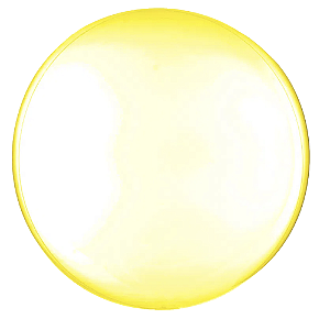 Balão Bolha Bubble 24" 60cm Transparente Amarelo Cromus