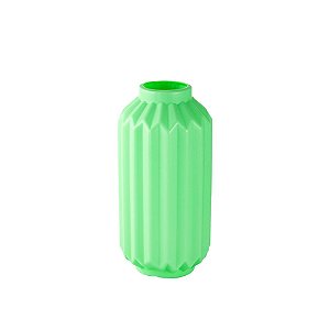 Vaso Elegance De Plástico Decorativo 18Cm Verde Bebê