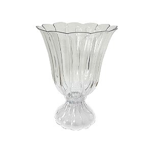 Vaso De Plástico Slim Transparente Decorativo Festa Flores