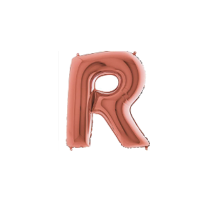 Letra R Maiúscula 14" 36cm Rose Gold Metalizado Decorar