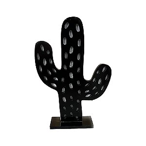 Display Mdf Cacto Preto E Branco Decorativo Festa Junina