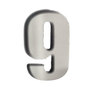 Número 9 Balão Metalizado Prata 16" 40Cm Decorativo 3Guris