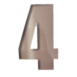 Número 4 Balão Metalizado Rose Gold 70Cm Decorativo 3Guris